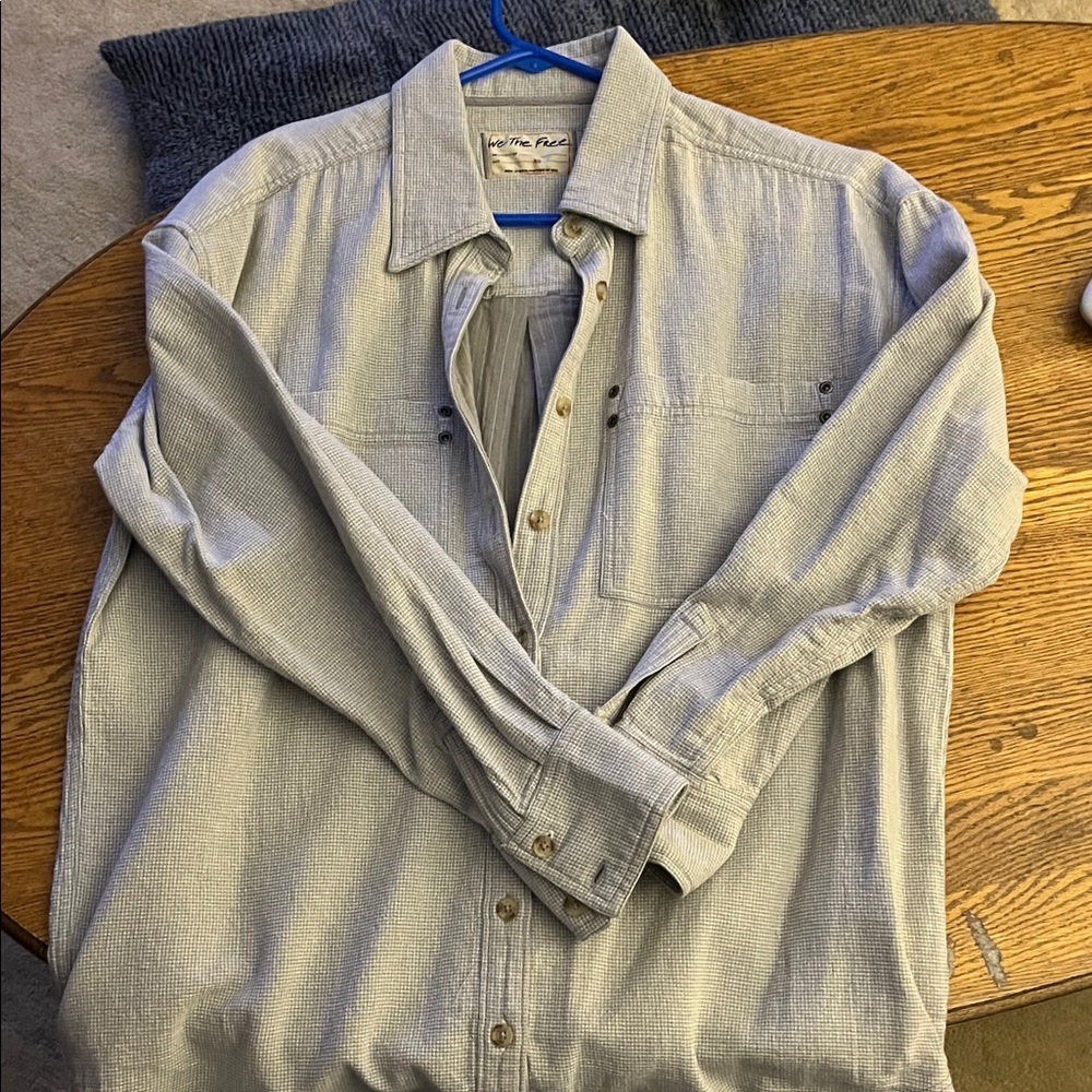 We The Free Textured Gray Shirt